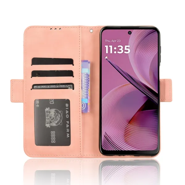 SLOT Peňaženkový obal pre Motorola Moto G55 5G ružový