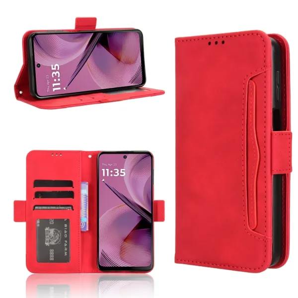 SLOT Peňaženkový obal pre Motorola Moto G55 5G červený
