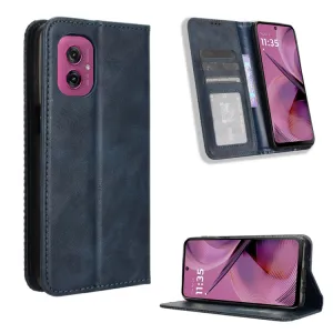 BUSINESS Peňaženkový kryt pre Motorola Moto G55 5G modrý