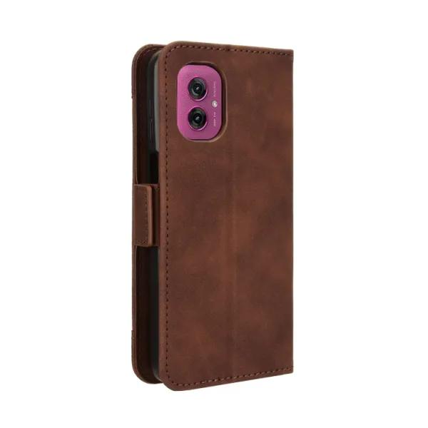 SLOT Peňaženkový obal pre Motorola Moto G55 5G hnedý