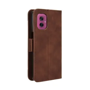 SLOT Peňaženkový obal pre Motorola Moto G55 5G hnedý