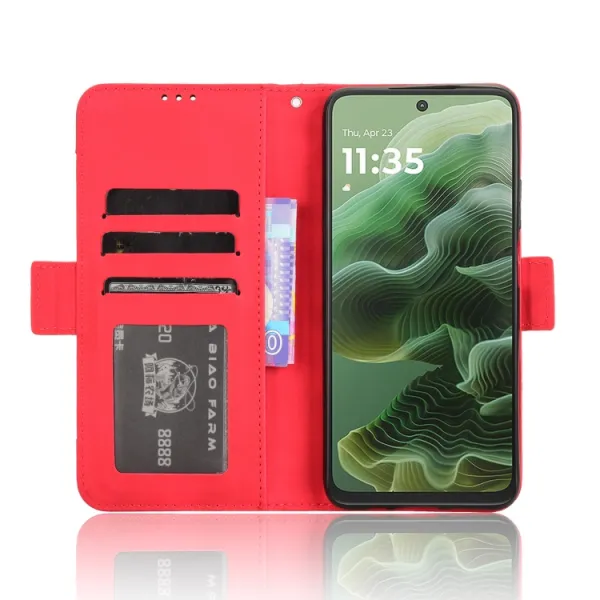 SLOT Peňaženkový obal pre Motorola Moto G35 5G červený