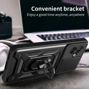 RING CAMERA Kryt s držiakom pre Motorola Moto G55 5G zelený
