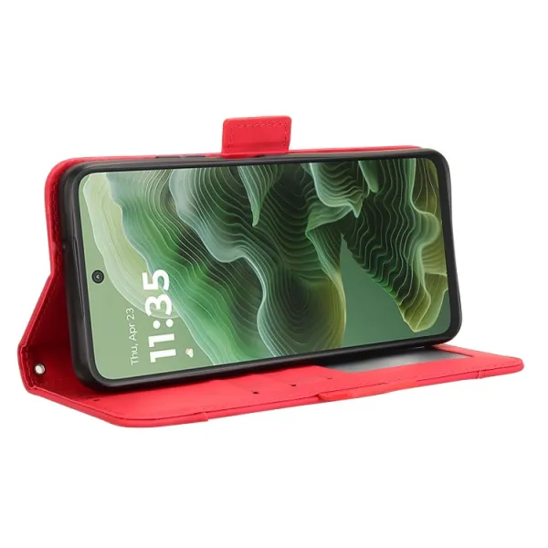 SLOT Peňaženkový obal pre Motorola Moto G35 5G červený
