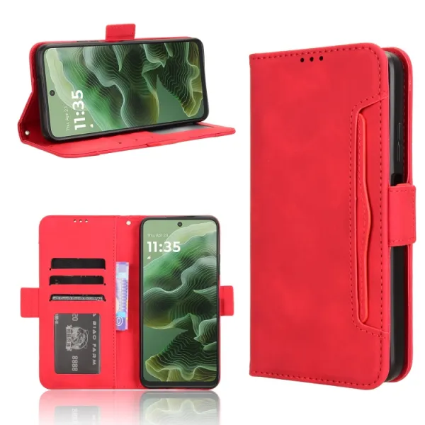 SLOT Peňaženkový obal pre Motorola Moto G35 5G červený
