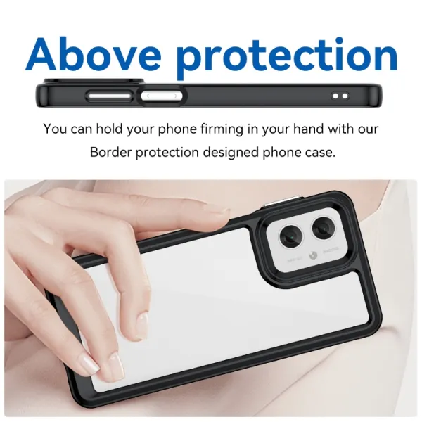 CRYSTAL Ochranný obal pre Motorola Moto G55 5G čierny