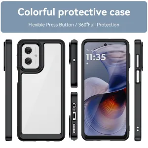 CRYSTAL Ochranný obal pre Motorola Moto G55 5G čierny