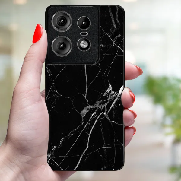 MY ART Ochranný kryt pre Motorola Edge 50 Pro BLACK MARBLE (142)