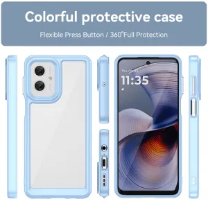 CRYSTAL Ochranný obal pre Motorola Moto G55 5G modrý