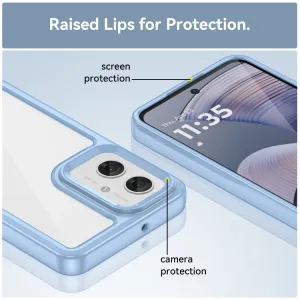 CRYSTAL Ochranný obal pre Motorola Moto G55 5G modrý