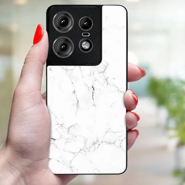MY ART Ochranný kryt pre Motorola Edge 50 Pro WHITE MARBLE (144)