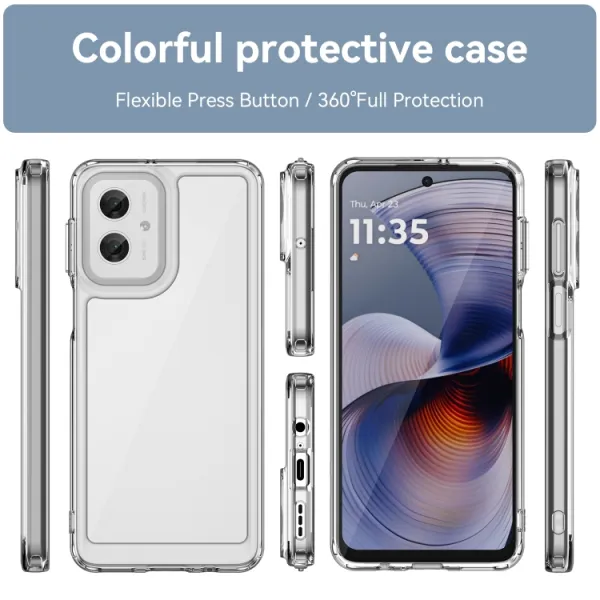 CRYSTAL Ochranný obal pre Motorola Moto G55 5G priehľadný