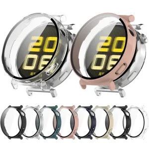 FULL COVERAGE Plastový kryt so sklom pre Huawei Watch GT 5 41mm strieborný