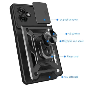 RING CAMERA Kryt s držiakom pre Motorola Moto G55 5G ružový