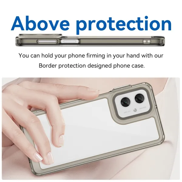 CRYSTAL Ochranný obal pre Motorola Moto G55 5G šedý
