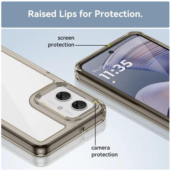 CRYSTAL Ochranný obal pre Motorola Moto G55 5G šedý
