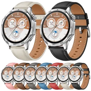 LEATHER Kožený remienok pre Huawei Watch GT 5 Pro 46mm / GT 6 Pro 46mm modrý