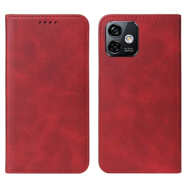 MAGNETIC Zaklápací kryt pre Ulefone Note 16 Pro červený