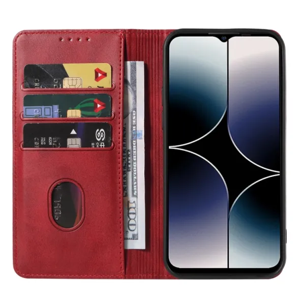 MAGNETIC Zaklápací kryt pre Ulefone Note 16 Pro červený
