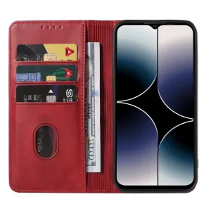 MAGNETIC Zaklápací kryt pre Ulefone Note 16 Pro červený