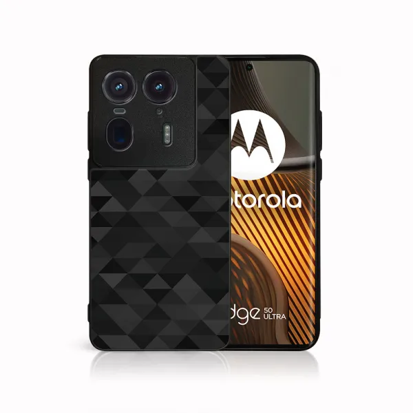 MY ART Ochranný kryt pre Motorola Edge 50 Ultra BLACK TRIANGLES (232)