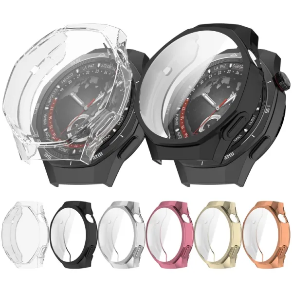 TPU FULL COVER Kryt pre Huawei Watch GT 5 Pro 46mm zlatý