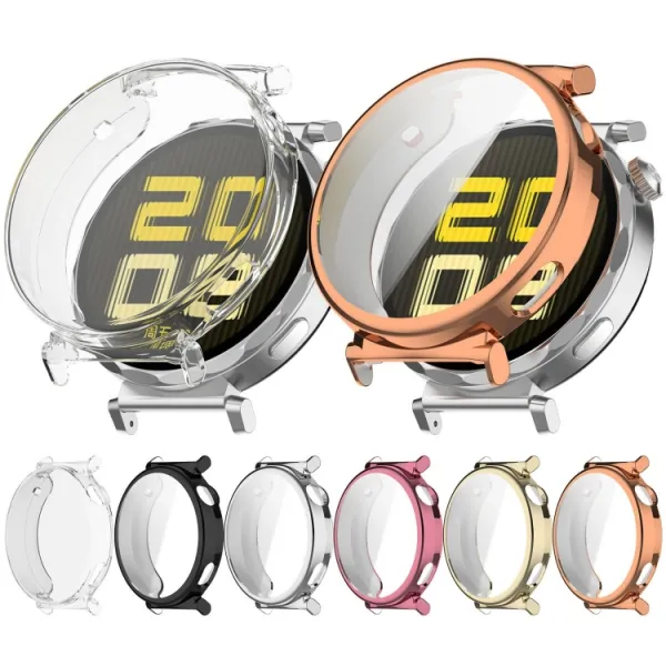 TPU FULL COVER Kryt pre Huawei Watch GT 5 Pro 42mm strieborný