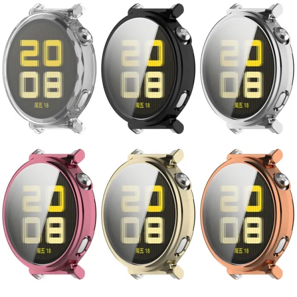 TPU FULL COVER Kryt pre Huawei Watch GT 5 Pro 42mm strieborný