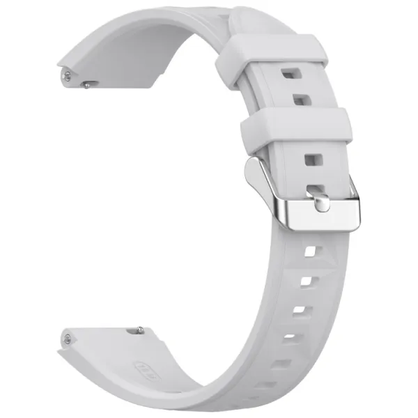 SILICONE Vymeniteľný remienok pre Huawei Watch GT 5 Pro 42mm COCONUT GRAY
