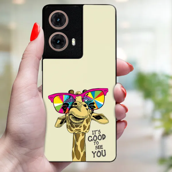 MY ART Ochranný kryt pre Motorola Moto G85 5G GIRAFFE (180)