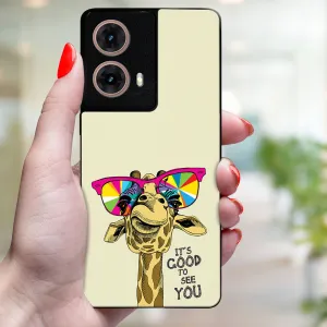 MY ART Ochranný kryt pre Motorola Moto G85 5G GIRAFFE (180)