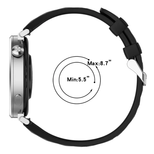 SILICONE Vymeniteľný remienok pre Huawei Watch GT 5 Pro 42mm tmavozelený