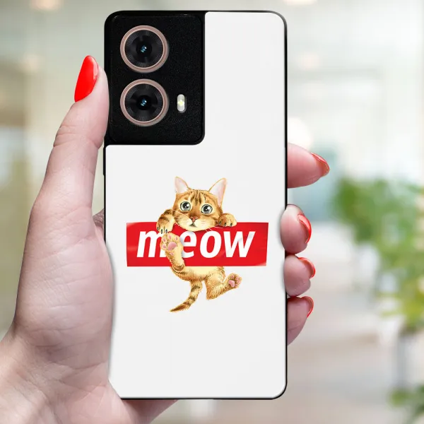 MY ART Ochranný kryt pre Motorola Moto G85 5G MEOW (183)
