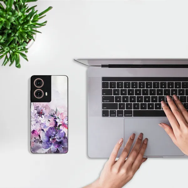 MY ART Ochranný kryt pre Motorola Moto G85 5G PEONIES (156)