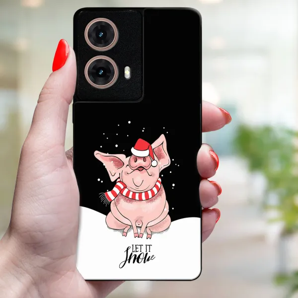 MY ART Kryt s vianočným dizajnom Motorola Moto G85 5G LET IT SNOW (075)