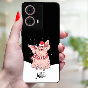 MY ART Kryt s vianočným dizajnom Motorola Moto G85 5G LET IT SNOW (075)