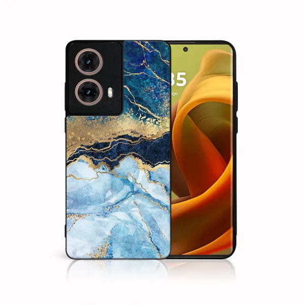MY ART Ochranný kryt pre Motorola Moto G85 5G BLUE MARBLE (141)