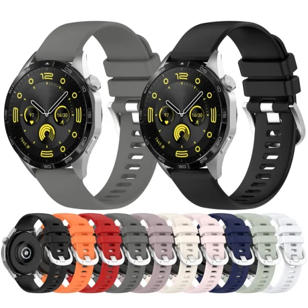 SILICONE Vymeniteľný remienok pre Huawei Watch GT 5 Pro 46mm / GT 6 Pro 46mm oranžový
