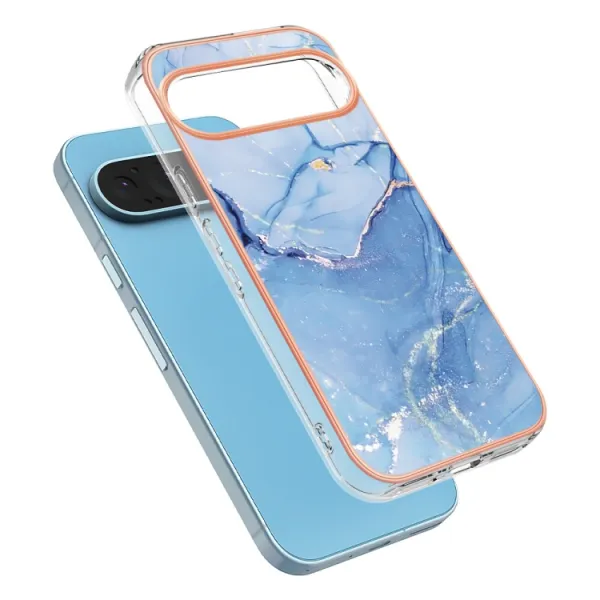 IMD MARBLE Ochranný kryt pre Google Pixel 9 Pro XL BLUE