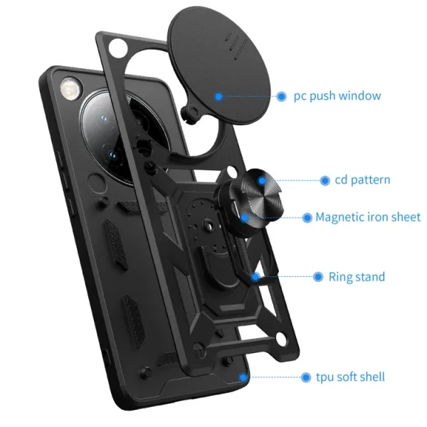 RING CAMERA Kryt s držiakom pre Infinix Zero 40 5G čierny