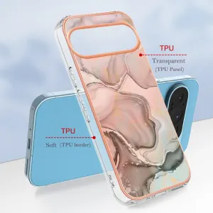 IMD MARBLE Ochranný kryt pre Google Pixel 9 Pro XL ROSE GOLD