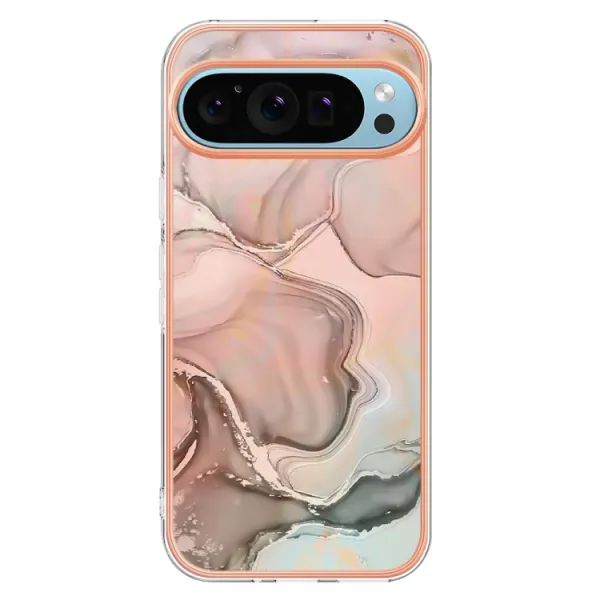 IMD MARBLE Ochranný kryt pre Google Pixel 9 Pro XL ROSE GOLD