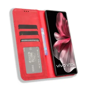 BUSINESS Peňaženkový kryt pre Vivo V40 Lite 5G červený