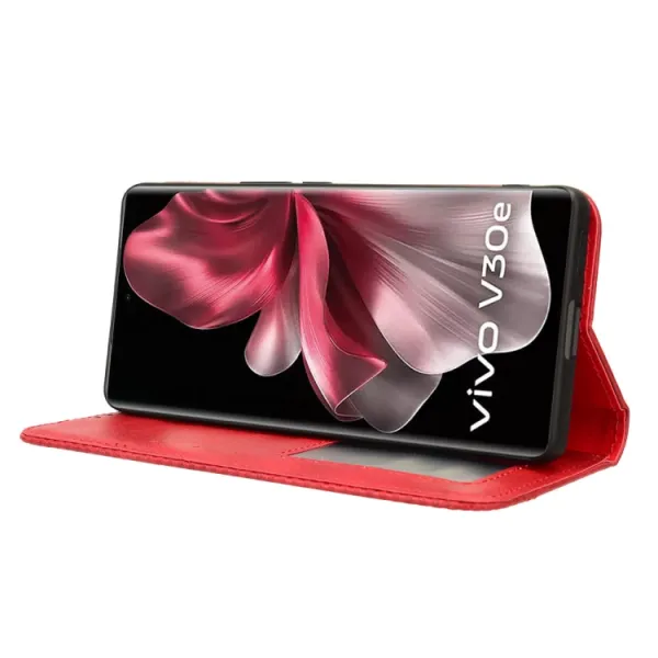 BUSINESS Peňaženkový kryt pre Vivo V40 Lite 5G červený