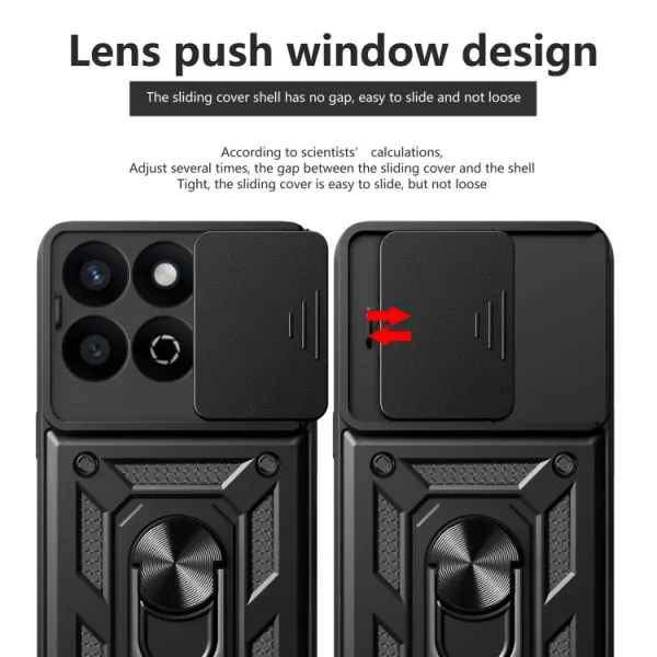 RING CAMERA Kryt s držiakom pre Honor 200 Smart 5G modrý