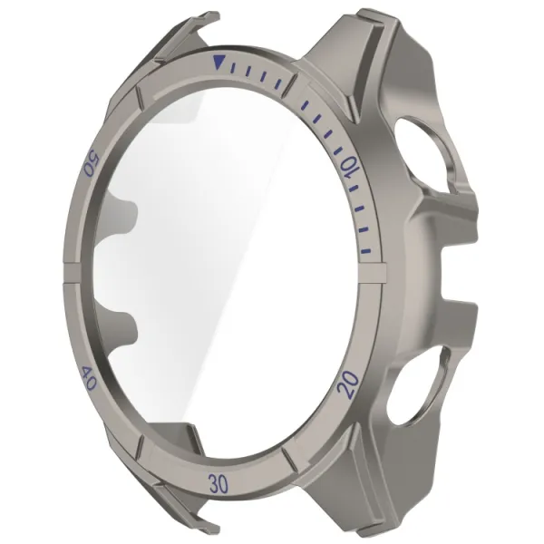 LUNET FULL COVER Plastový kryt so sklom pre Garmin Fenix 8 AMOLED 43mm TITANIUM BLUE