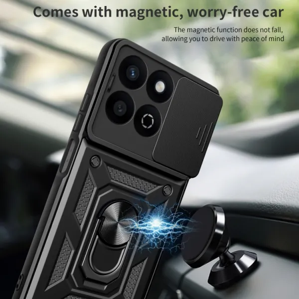 RING CAMERA Kryt s držiakom pre Honor 200 Smart 5G modrý