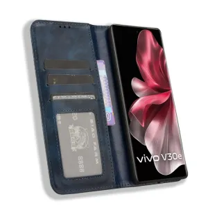 BUSINESS Peňaženkový kryt pre Vivo V40 Lite 5G modrý