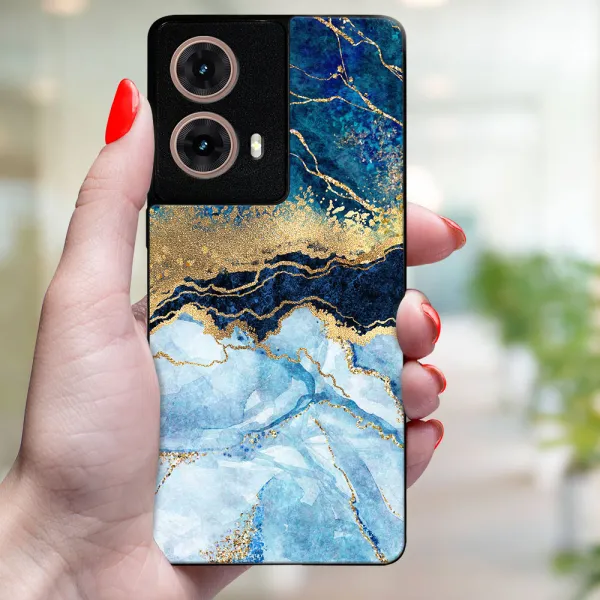 MY ART Ochranný kryt pre Motorola Moto G85 5G BLUE MARBLE (141)