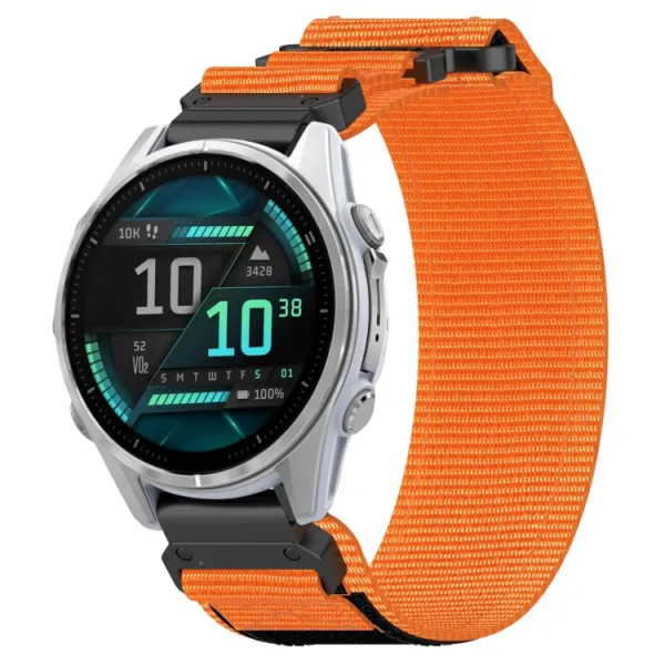 STURDY Nylonový remienok pre Garmin Fenix 8 43mm oranžový